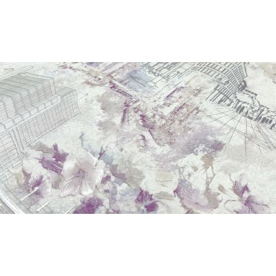 Обои Solo Blooming City SL8627-24 виниловые на флизелине 1,06х10,05м, розовый