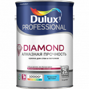 Краска Dulux Professional Diamond Matt матовая для стен и потолков BW 5л