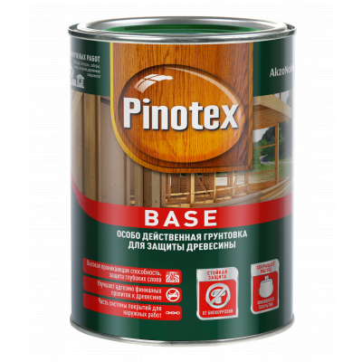 Грунтовка деревозащитная Pinotex Base 0,9л.