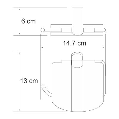 Держатель туалетной бумаги Wasser Kraft Berkel К-6825 хром