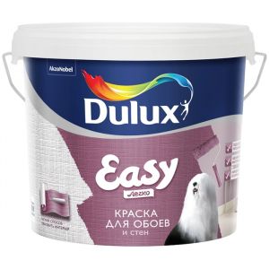 Краска Dulux Easy матовая для обоев и стен BC 2,25л