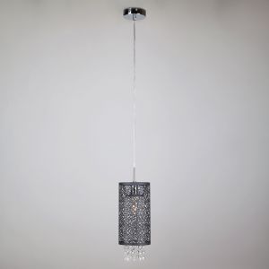 Светильник подвесной Eurosvet 1180/1 хром с хрусталем