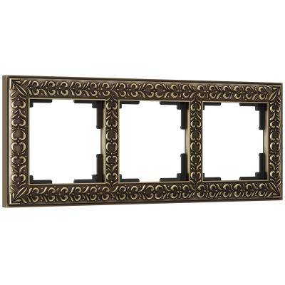 Рамка на 3 поста Werkel WL07-Frame-03 (W0031512) бронза