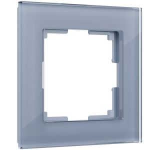 Рамка на 1 пост Werkel WL01-Frame-01 (W0011115) серый стекло