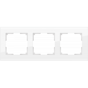 Рамка на 3 поста Werkel WL01-Frame-03 (W0031101) белый/стекло