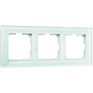 Рамка на 3 поста Werkel WL01-Frame-03 (W0031115) серый/стекло