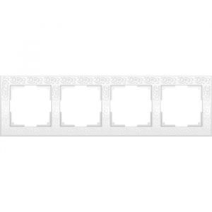 Рамка на 4 поста Werkel WL05-Frame-04-white белый/узор