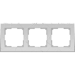 Рамка на 3 поста Werkel WL06-Frame-03 серебряный