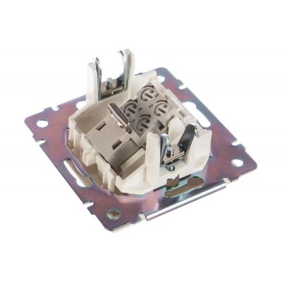 Розетка телефонная RJ-11 и Ethernet RJ-45 Werkel WL01-RJ11-45 белая