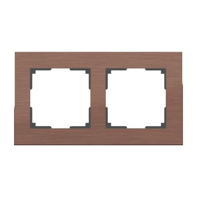 Рамка на 2 поста Werkel WL11-Frame-02 (W0021714) коричневый алюминий