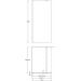 Душевая перегородка Kerama Marazzi Vetro/Ветро VE.90.WI.CR, хром