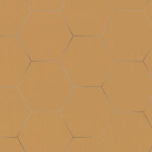 Обои Trend Color Hexagon Top Velvet ТС72088-33 виниловые на флизелине 1,06x10,05м, желтый