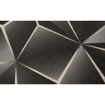 Обои Ateliero Kaleidoscope 88187-09 виниловые на флизелине 1,06х10,05м, черный