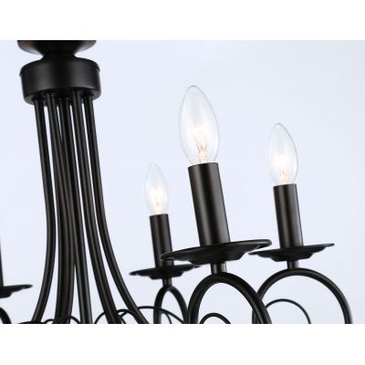 Люстра подвесная AMBRELLA LIGHT TRADITIONAL TR9612/6 BK