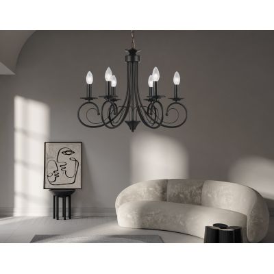 Люстра подвесная AMBRELLA LIGHT TRADITIONAL TR9612/6 BK