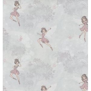 Обои Home Color Mary Fairy HC72343-45 виниловые на флизелине 1,06x10,05м, серый