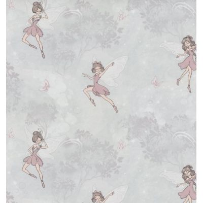 Обои Home Color Mary Fairy HC72343-45 виниловые на флизелине 1,06x10,05м, серый