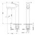 Смеситель высокий для раковины Lemark Linara LM0409C, хром