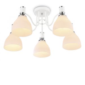 Люстра потолочная Ambrella Traditional TR303305/5 белый/хром/белый матовый