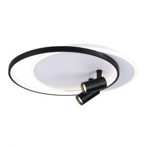 Светильник настенно-потолочный светодиодный AMBRELLA LIGHT FL51392/1+2 WH/BK белый/черный 3000K-6400K 65W 560*480*120 пультДУ