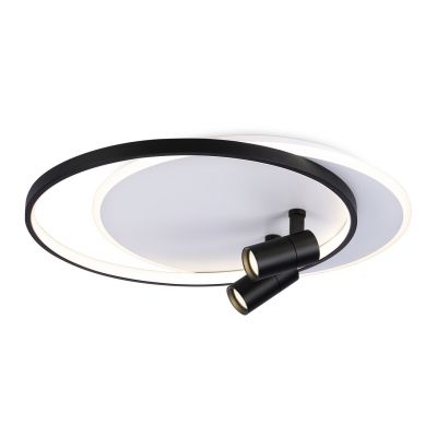 Светильник настенно-потолочный светодиодный AMBRELLA LIGHT FL51392/1+2 WH/BK белый/черный 3000K-6400K 65W 560*480*120 пультДУ