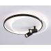 Светильник настенно-потолочный светодиодный AMBRELLA LIGHT FL51392/1+2 WH/BK белый/черный 3000K-6400K 65W 560*480*120 пультДУ