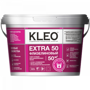 Клей КLЕО EXTRA 50 готовый для флизелиновых обоев 10 кг