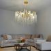 Люстра подвесная ESTARES ROXANA 65 E14х8 R-600x1200-GOLD/CRYSTAL-220-IP20