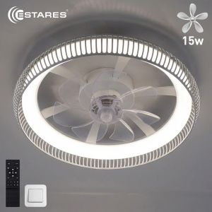 Люстра светодиодная управляемая с вентилятором FAN FRAME 45W+15W R-APP-500x125-WHITE/WHITE-220-IP20
