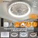 Люстра светодиодная управляемая с вентилятором FAN FRAME 45W+15W R-APP-500x125-WHITE/WHITE-220-IP20