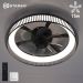 Люстра светодиодная управляемая с вентилятором FAN FRAME 45W+15W R-APp-500x125-BLACK/WHITE-220-IP20