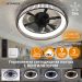 Люстра светодиодная управляемая с вентилятором FAN FRAME 45W+15W R-APp-500x125-BLACK/WHITE-220-IP20