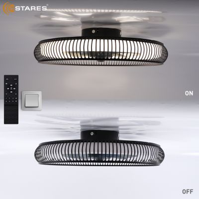 Люстра светодиодная управляемая с вентилятором FAN FRAME 45W+15W R-APp-500x125-BLACK/WHITE-220-IP20