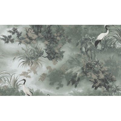 Обои Aспект Deluxe Диона 70769-77 виниловые на флизелине 1,06х10,05м, зеленый