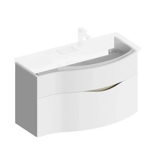 Тумба подвесная Kerama Marazzi Riva/Рива RV.100Rh\WHT.M 100 см правая бел.мат.