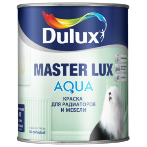 Краска Dulux Master Lux Aqua 40 полуглянцевая для мебели и радиаторов BW 1л