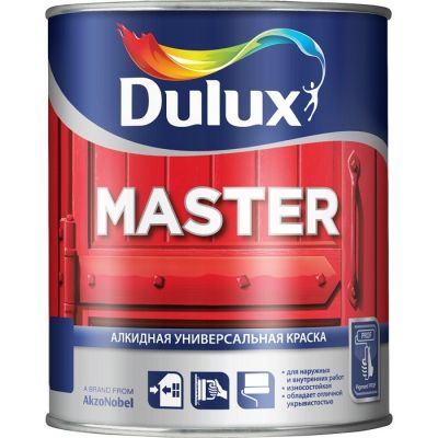 Краска Dulux Master 30 полуматовая универсального применения ВС 0,9л