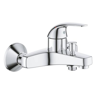 Смеситель однорычажный для ванны Grohe BauCurve 23599000, настенный монтаж, хром