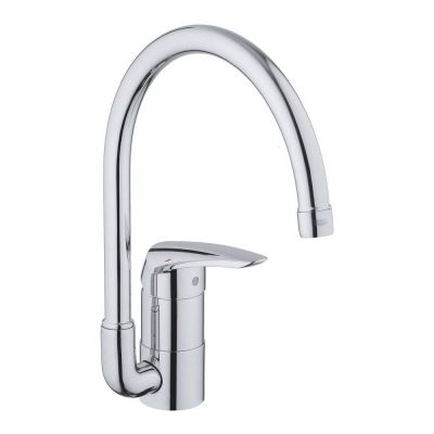 Смеситель однорычажный для кухни Grohe Eurodisc 32259001, высокий излив, хром