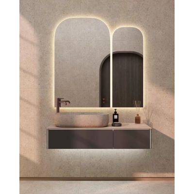 Зеркало Kerama Marazzi Vetrata R VE.R.MI.100\WHT сенсор со сменой цвета подсветки и антизапотевание 40х103,5