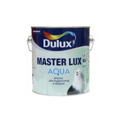 Краска Dulux Master Lux Aqua 40 полуглянцевая для мебели и радиаторов BW 2.5л
