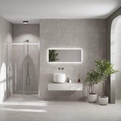 Зеркало Kerama Marazzi Vetrata S VE.S.MI.90\WHT сенсор со сменой цвета подсветки и антизапотевание 45х90