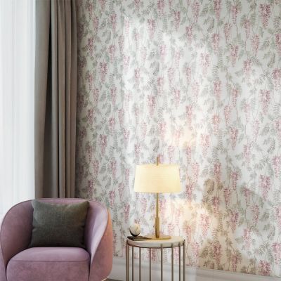 Обои KERAMA MARAZZI Эдем КМ5801 виниловые на флизелине 1,06x10,05м, мотив, розовый