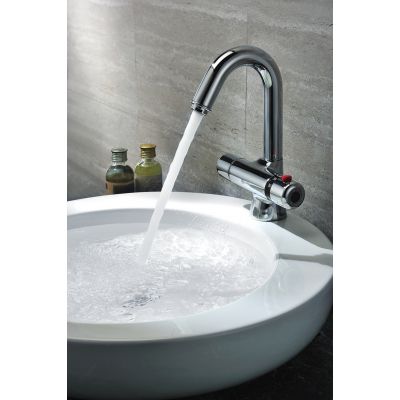 Смеситель для раковины с термостатом Lemark Thermo LM7736C, хром