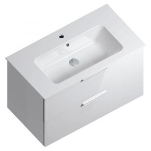 Тумба Kerama Marazzi Piano/Пиано PI.85\WHT, подвесная белая 2 ящика