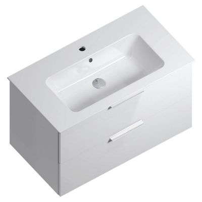 Тумба Kerama Marazzi Piano/Пиано PI.85\WHT, подвесная белая 2 ящика