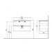 Тумба Kerama Marazzi Piano/Пиано PI.85\WHT, подвесная белая 2 ящика