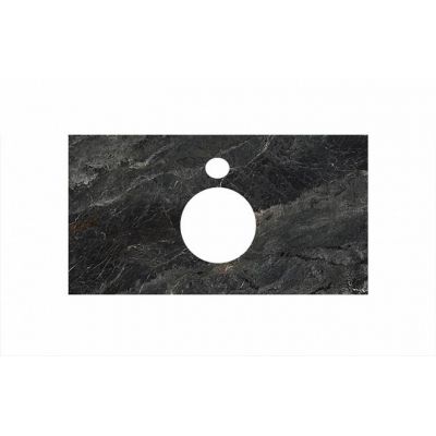 Столешница Kerama Marazzi Plaza/Плаза PL1.VT93\100 Риальто темно-серый  лапатированный для накладных раковин
