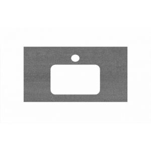 Столешница Kerama Marazzi Plaza/Плаза PL2.DD500600R\80 Про Дабл антрацит, для раковин встраиваемых сверху (48х80см)
